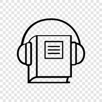 Audiobook, Books on Tape, Audio Book icon svg