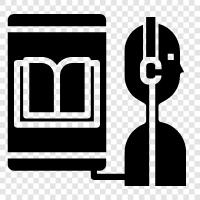 Audiobook, Book, Reading, Literature icon svg