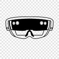 augmented reality, virtual reality, mixed reality, HoloLens icon svg