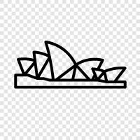 Australia, Opera, Architecture, Art icon svg