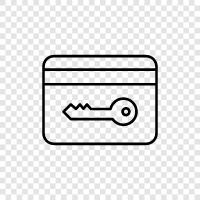 authentication, secure, card, access icon svg