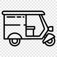 Auto Rickshaw Treiber, Auto Rickshaw Vermietung, Auto R, Auto Rickshaw symbol