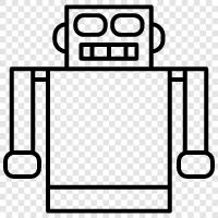 automation, machine, artificial intelligence, robotics icon svg