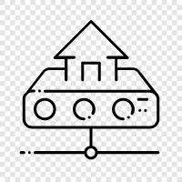 automation, control, IoT, home security icon svg