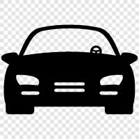 automobile, car rental, new car, used car icon svg