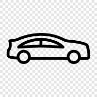 automobile, car rental, new car, used car icon svg