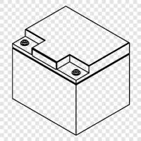 Automobil, Auto, Batterie, Autoteile symbol