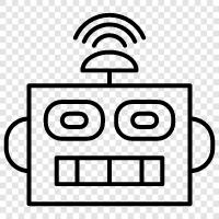 Autonomous, Intelligent, Robotics, Automation icon svg