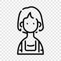 Женское тело Аватара, женская фигура Аватара, женская одежда Аватара, женская прическа Аватара Значок svg