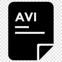 AVI, видео, кино, кинофайл Значок svg