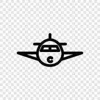 Luftfahrt, Flugzeug, Pilot, fliegen symbol