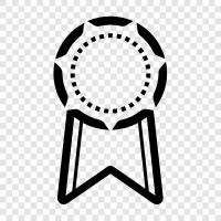 award, commendation, certificate, distinction icon svg