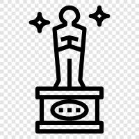 awards, movie, best, film icon svg