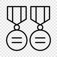 awards, commendations, citations, trophies honor icon svg