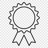 awards, recognition, commendation, badge of honor icon svg