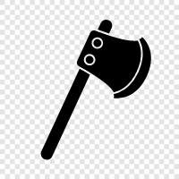 Axe body, Axe handle, Axe head, Axe sharpener icon svg