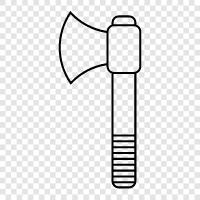 axe, adze, saw, handle icon svg