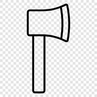 axe, handle, head, blade icon svg