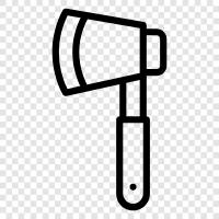 axe, adze, hatchet, saw icon svg