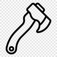axe, hatchet, tool, bushcraft icon svg