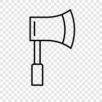 axe, tool, weapon, hunting icon svg