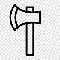 axes, hatchets, tools, carpenter icon svg