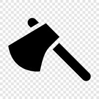 axes, cutting, tool, outdoors icon svg