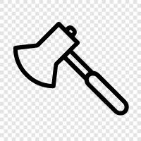 axial, blade, chopping, felling icon svg