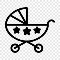 babies, children, pushchair, travel icon svg