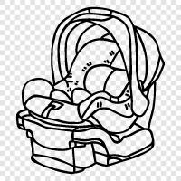 baby carriage, pushchair, buggy, travel system icon svg