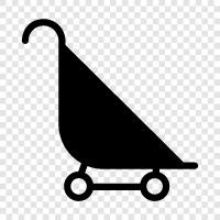 baby carrier, jogging stroller, lightweight stroller, travel stroller icon svg