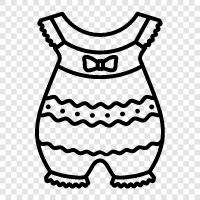 baby clothes, baby clothes for winter, baby clothes for summer, baby bodysuit icon svg