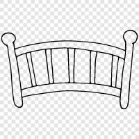 bebek beşiği, çocuk beşiği, toddler beşiği, bassinet ikon svg