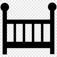 baby crib, toddler crib, crib bed, crib mattress icon svg