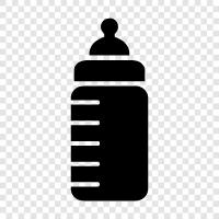 baby food, baby formula, baby supplies, baby bottle icon svg