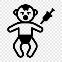 baby, infantile, babyhood, child icon svg