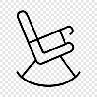 baby rocker, children s rocker, recliner, Rocking Chair icon svg