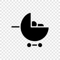 baby stroller, car seat for baby, jogging stroller, bass icon svg