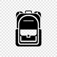 zurück zur Schule, zurück zu Schulbedarf, Schulbedarf, Schultasche symbol