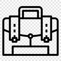 Backpack, Briefcase, Office, Work icon svg