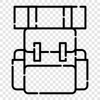 Рюкзак, мешок для прогулок, наружная галерея, лагерь Значок svg