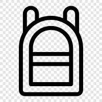 backpack, hiking, backpacking, travel icon svg