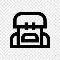 backpack, luggage, travel, travel accessory icon svg