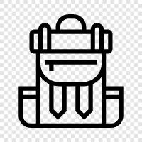 backpacker, backpack, travel, hiking ikon svg