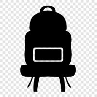 backpacking backpack, hiking gear, hiking travel, hiking trail icon svg