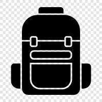 backpacking, hiking, camping, travel accessories icon svg