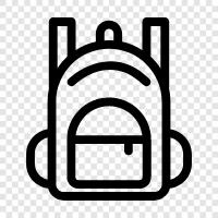 backpacks, hiking, camping, expedition icon svg