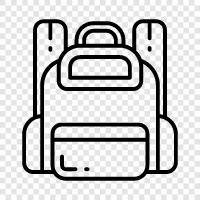 backpacks, hiking, travel, outdoors icon svg