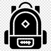 backpacks, hiking, outdoors, camping icon svg