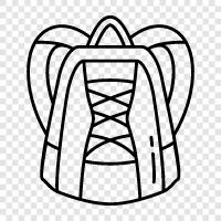 Rucksäcke, Backpacking, Wandern, Camping symbol